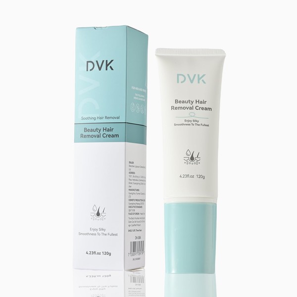 DVK Hair Removal Cream, 4.23 fl oz, Silky Smoothness, Hairfree,