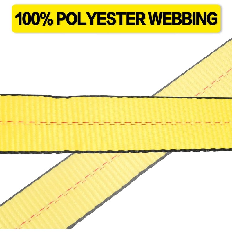 Autofonder 2 Pack 2" x 27' Ratchet Straps Heavy Duty-3333