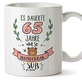 Mugffins Taza/taza 65 cumpleaños - Divertido y original cumpleaños - Regalos