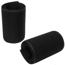 AERZETIX - C66015 - Velcro tape / roll 100 mm 1 metre - organiser/cable tie - strap for clothes bags - made of polyamide and polyester - colour: black