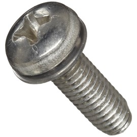 Small Parts 18-8 Stainless Steel Machine Screw, Plain Finish, Pan Head, Phillips Drive, Meets ASME B18.13, Internal-Tooth Lock Washer, 1/2" Length, Fully Threaded, #8-32 UNC Threads (Pack of 25)