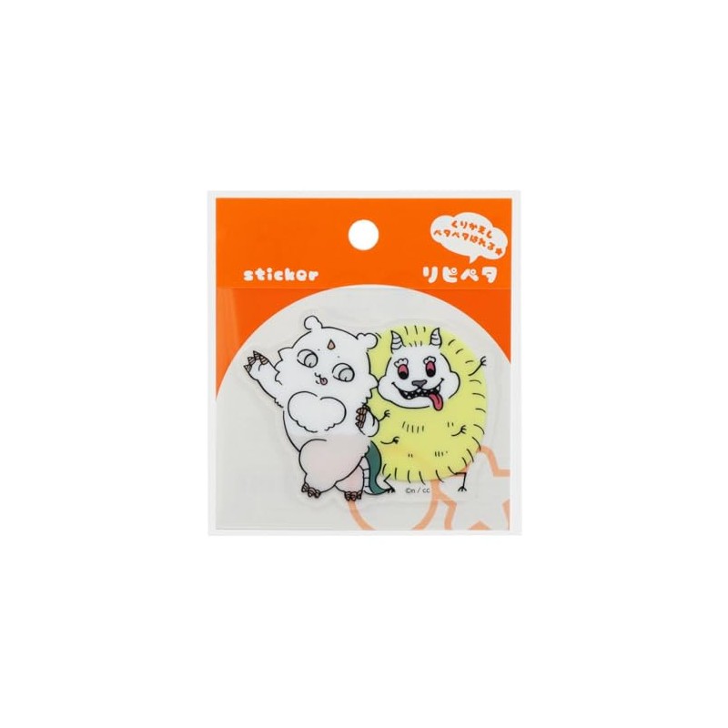 Sunstar Stationery 792132 Chiikawa Lipeta Anoko & Dekatsuyo Sticker, Peel