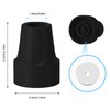 4 Pack Replacement Rubber Cane Tips 3/4 Inch Heavy Duty