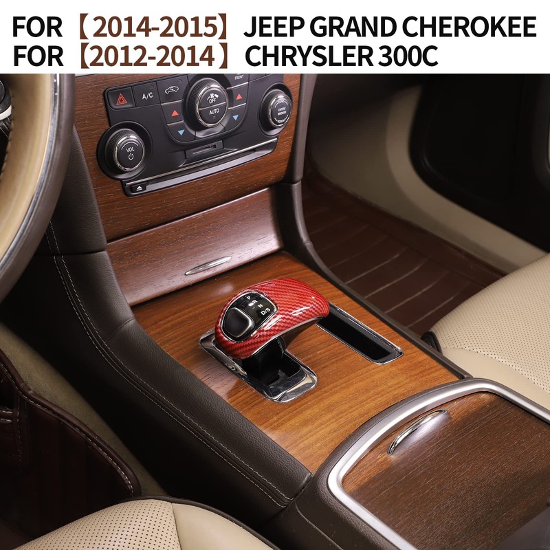 CheroCar Gear Shift Knob Cover Stick Shifter Cap Cover Frame