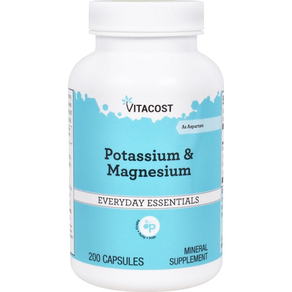 Vitacost Potassium & Magnesium - 200 Capsules