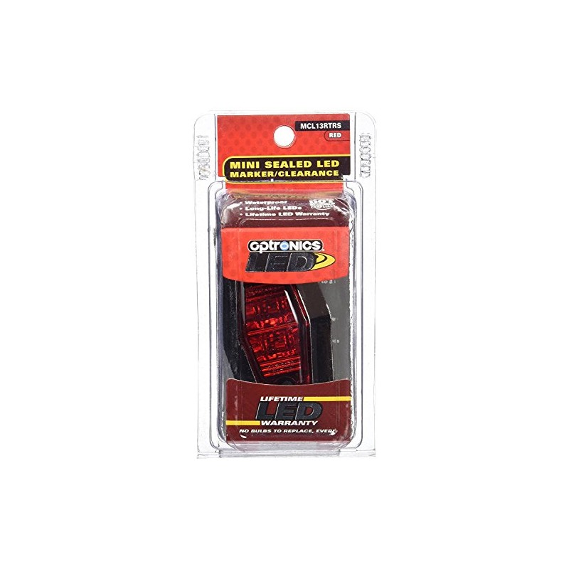 Optronics MCL13RTRS Mini Sealed 2-LED Marker/Clearance Light with Chrome Bezel