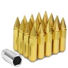 60mm Aluminum M12 x 1.5 6-Point 20mm OD Gold 20