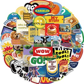 Cute Sweet Retro Stickers, 60Pcs Aesthetic Sweet Vintage Y2K Vinyl Decals for Kids Girls Teens, Zumkjde Cartoon Cool Graffiti Sticker for Decor Water Bottles Laptops Journal Phone