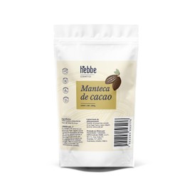 HEBBE - Manteca de cacao 250 g | Repara y renueva la piel dañada por el sol y la edad | Nutre e hidrata el cuero cabelludo y el cabello seco | Reduce 
