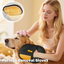 Pet Hair Remover, 2025 New Pet Hair Removal Gloves for Carpet, Couch, Furniture, Car Seat, Upgraded Pet Hair Removal Tool (2PCS)