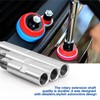 HOMESOM Stainless Steel Rotary Extension Shaft Set for Polishing Pads,Polisher,5/8"-11