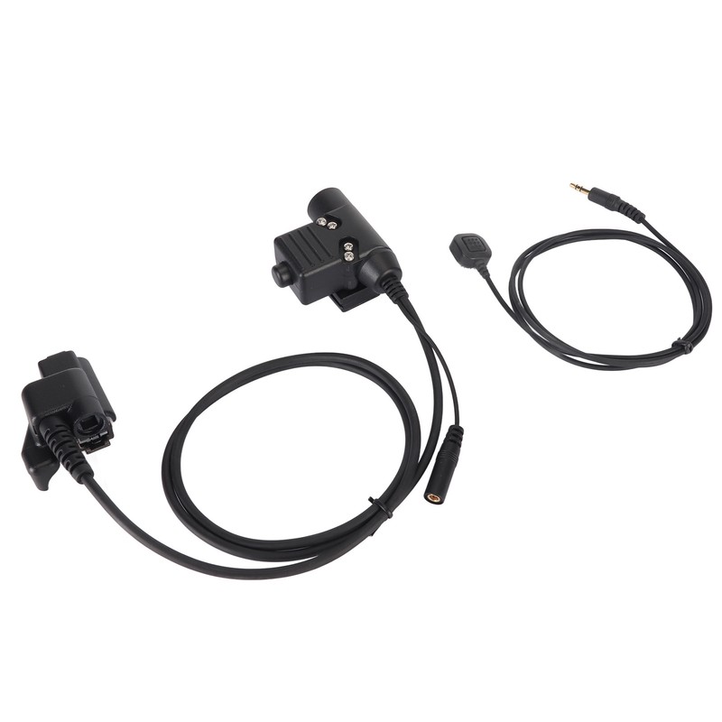 U94 PTT Adapter Durable Portable Military Intercom Headset Adapter for