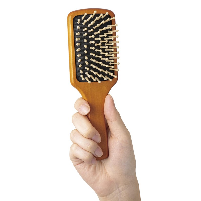 Kai KQ3258 Hair Brush, Princess Camellia Paddle Brush, Small, Mini