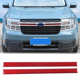 Aunginsy Car Front Bumper Grille Cover Compatible With Ford Maverick 2022-2024 Truck - Inserts Trim Cover, Face Badge Side Strip, Clip-in Guard Cover Accessories