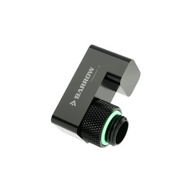 Barrow G1/4" 360° Rotary Offset Adapter 15mm Fitting - Black