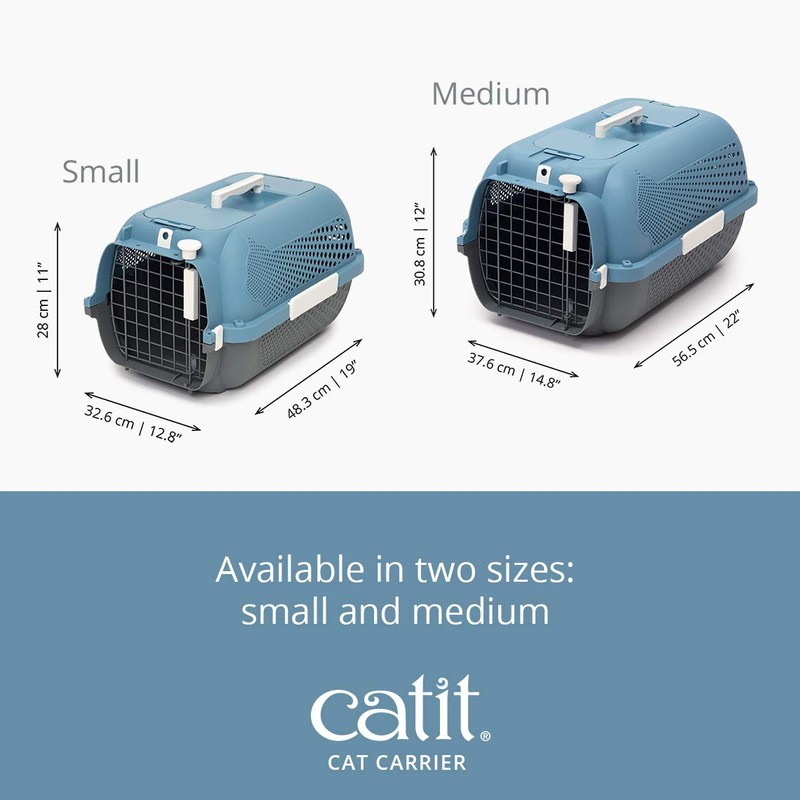 Catit Voyageur Cat Carrier, Medium, Blue/Grey, 41385