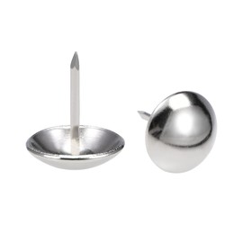 sourcing map Clavos Upholstery Nails Purposes Stainless Steel Round Thumb Pins 19 mm Head Dmr for Furniture Sofa Headboards Pack of 20