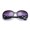 Womens Oversized Black Purple Tinted Sunglasses UV400