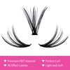 Lash Clusters 12-18mm Mix Individual Lashes Cluster Black Volume Eyelash