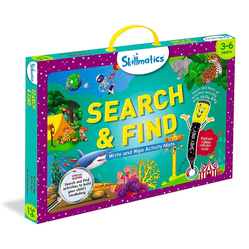 Skillmatics Search and Find Educational Game - Reusable Preschool Learning