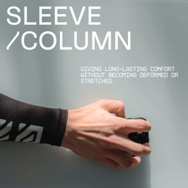 Wallhack Gaming Column Arm Sleeve with Hand Support | Gaming Setup Accessories Protective Sleeves for Arms | Compression Gamer Sleeves to Cover Arms | White | Small - Medium