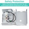 Hipoilk Attic Fan Thermostat Control with Built-in Fire Safety Shut