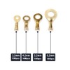 100 Pieces Ring Shoe Terminals, Brass Crimp Cable Connectors, Wire