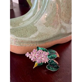 Lilac Flower Brooch for Women, Floral Lapel Pin