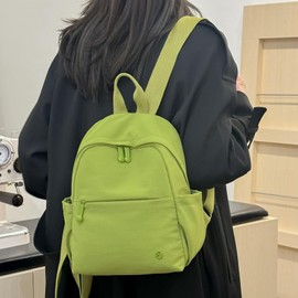 JIANLINST Mini Backpack for Women, Fashion Small Backpacks for Ladies Girls Lightweight Nylon Casual Travel Daypacks (Grey)