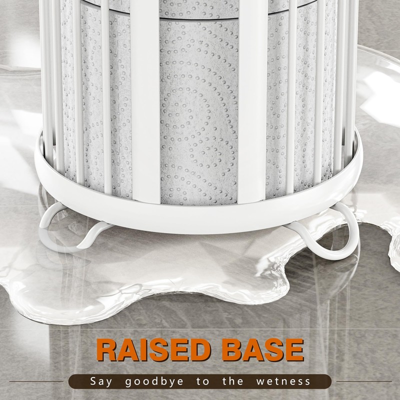 Bunoxea Toilet Paper Holder Stand, Freestanding Toilet Tissue Organizer, Minimalistic