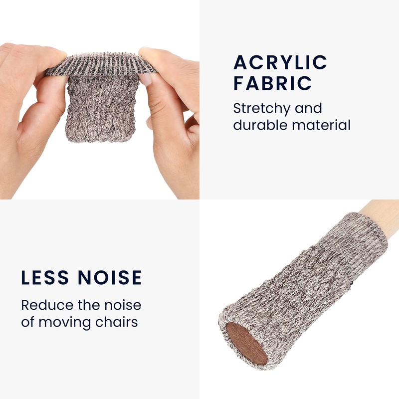 kwmobile Chair Leg Furniture Socks (Set of 4) - Floor