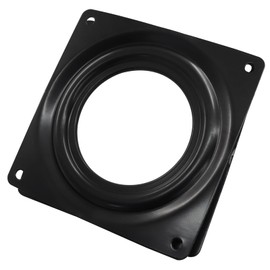 Murtenze 2 Pack 4 Inch Lazy Susan Turntable Bearing Lazy Susan Hardware with Steel Ball Bearing Rotating Tray, Square Swivel Plate for Dining Table, Cabinet(Black)