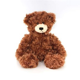 Plushland Adorable Brandon Bear for Kids 12 Inch - Cuddly - Cute Present and Great Gift for Birthday, Christmas, Holiday, Party Favors (New Chocolate)