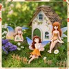GGSTDDUP 14Pcs Mini Fairy Garden Figurines Outdoor Set