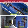 Preciva 2 PCS Magnetic Tool Holder with 24 Sliding Clips,