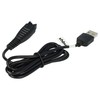 vhbw Charging Cable Compatible with Panasonic ER-GC20, ES-GA20, ES-GA21, ES-LA10,