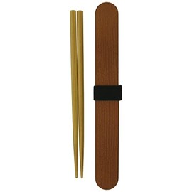 Tatsumiya Magewappa Chopsticks Case Set, 7.1 inches (18 cm), Made in Japan, Light Brown