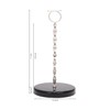 Y Luxe Black-Silver Marble Countertop Paper Towel Holder - Elegant