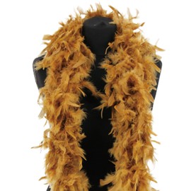 Luxury Gold Feather Boa - 80g -180cm