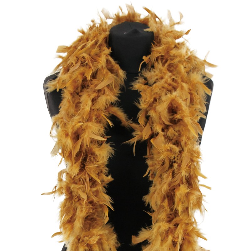 Luxury Gold Feather Boa - 80g -180cm