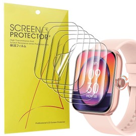 Blueshaweu Screen Protector Compatible with Yoever Smartwatch 1.91 Inch IDW20, HD Clear Flexible TPU Screen Protector [Pack of 6] Compatible with Yoever IDW20/TOOBUR IDW20 Smartwatch (Transparent)