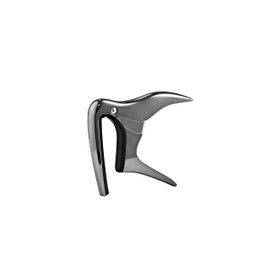 Ortega Guitars Capo Instrument Accessory - Radius - For Guitar, Ukulele, Banjo - Aluminum Alloy, Black Chrome (OCAPOCV-BCR)
