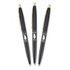 Bic Japan CLG05-CFBJ3P Ballpoint Pen, Click Gold, 0.5, Oil-based, Black,