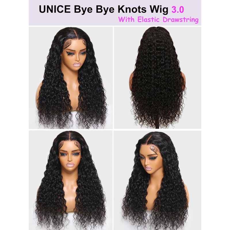 UNICE Bye Bye Knots Wig Water Wave 13X4 Lace Front