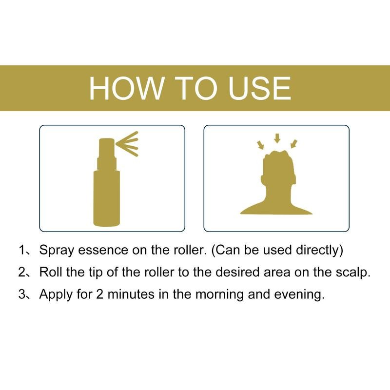 Ginger Hair Serum Kit, 1 Box 30ml*2 Ginger Serum with