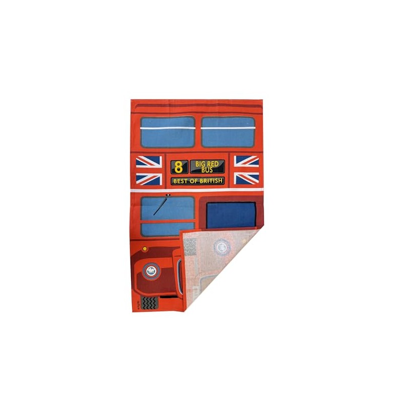 Elgate London Red Bus Tea Towel - British Souvenir Kitchen