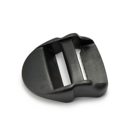 Ganzoo Set of 6 Adjustable Buckles / Belt Buckles Made of Plastic, Slot 30 mm, Colour: Black - Brand, black, 30mm