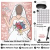 TYHJOY Pin the Ring on the Bride Game, 50 invitados