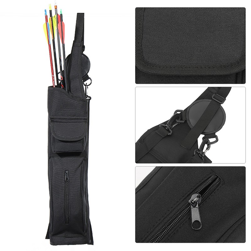 Universal Carbon Glass Fiber Arrows Case Canvas Quiver Backpack Type