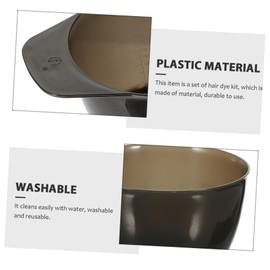 Gatuida 5Pcs Hair Dye Tool Kit Complete Coloring Set for Home and Salon Use Includes Brushes Bowl and Ear Covers Durable and Reusable for Easy Cleaning